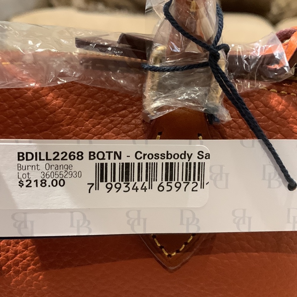 NWT Dooney and Bourke burnt orange pebbles leather set - Picture 3 of 5